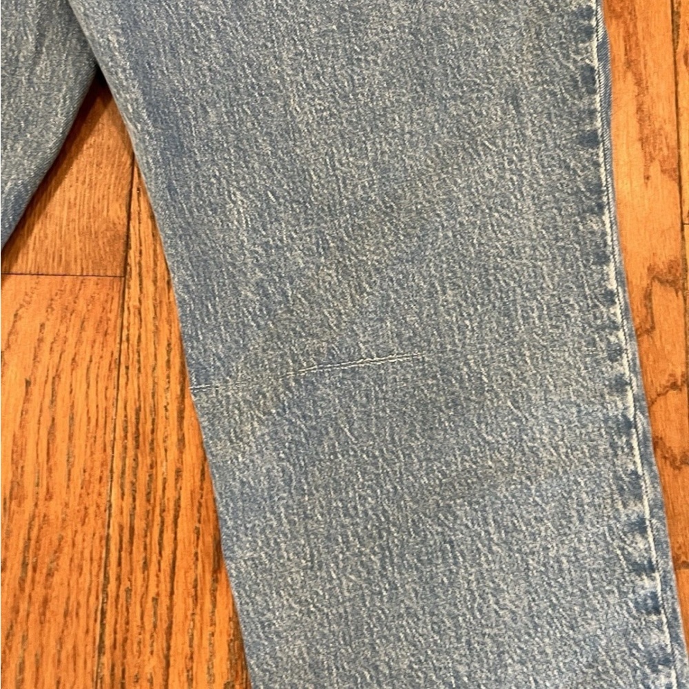 Abercrombie & Fitch The 90s Straight Jeans Ultra High Rise Blue Denim 35 20R New - Picture 12 of 12